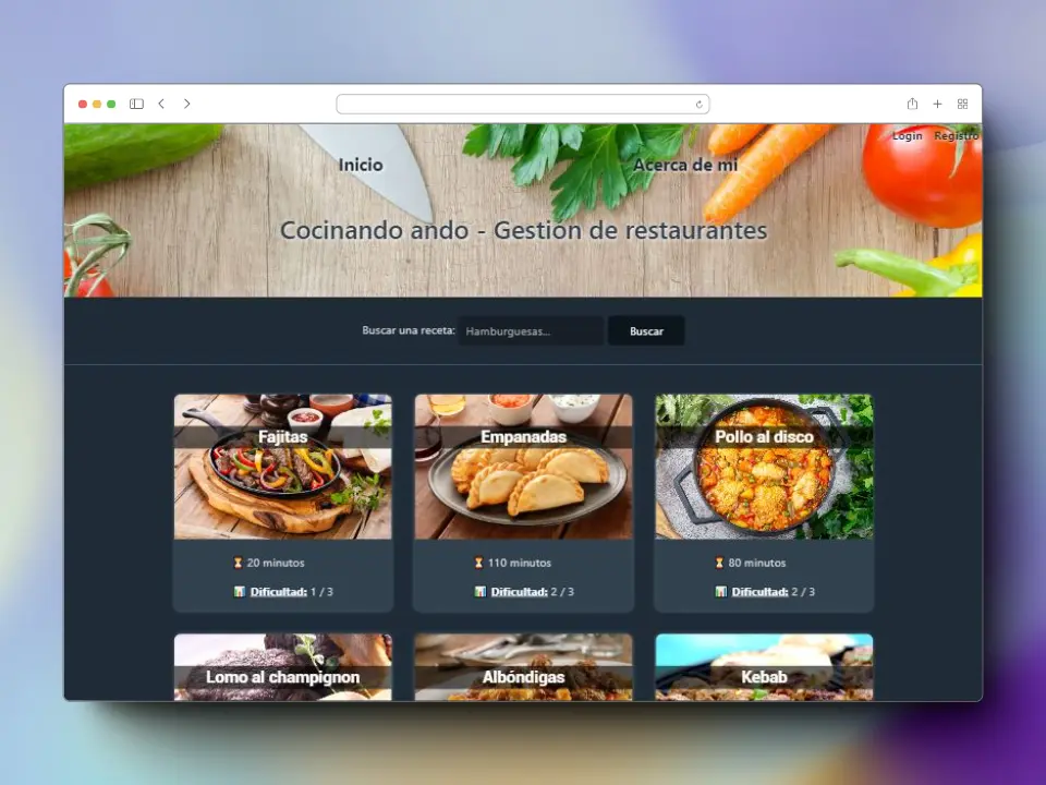 Proyecto Gestión de restaurantes